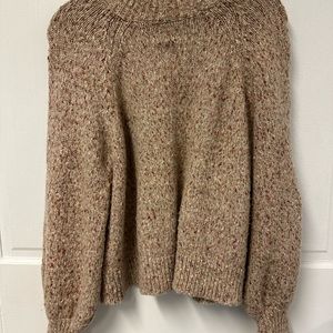 Bohme NWT Pink & Cream Marled Knit Sweater